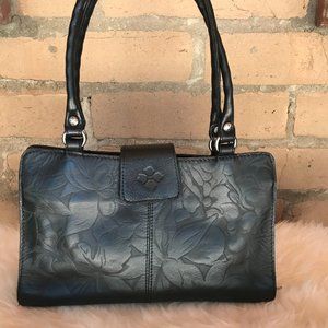 Rienzo Satchel - Laser Floral Black